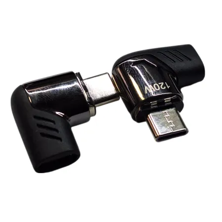 ADAPTER PRZEJŚCIÓWKA MAGNETYCZNA 120W USB C KĄTOWA ZŁĄCZE USB UNIWERSALNA